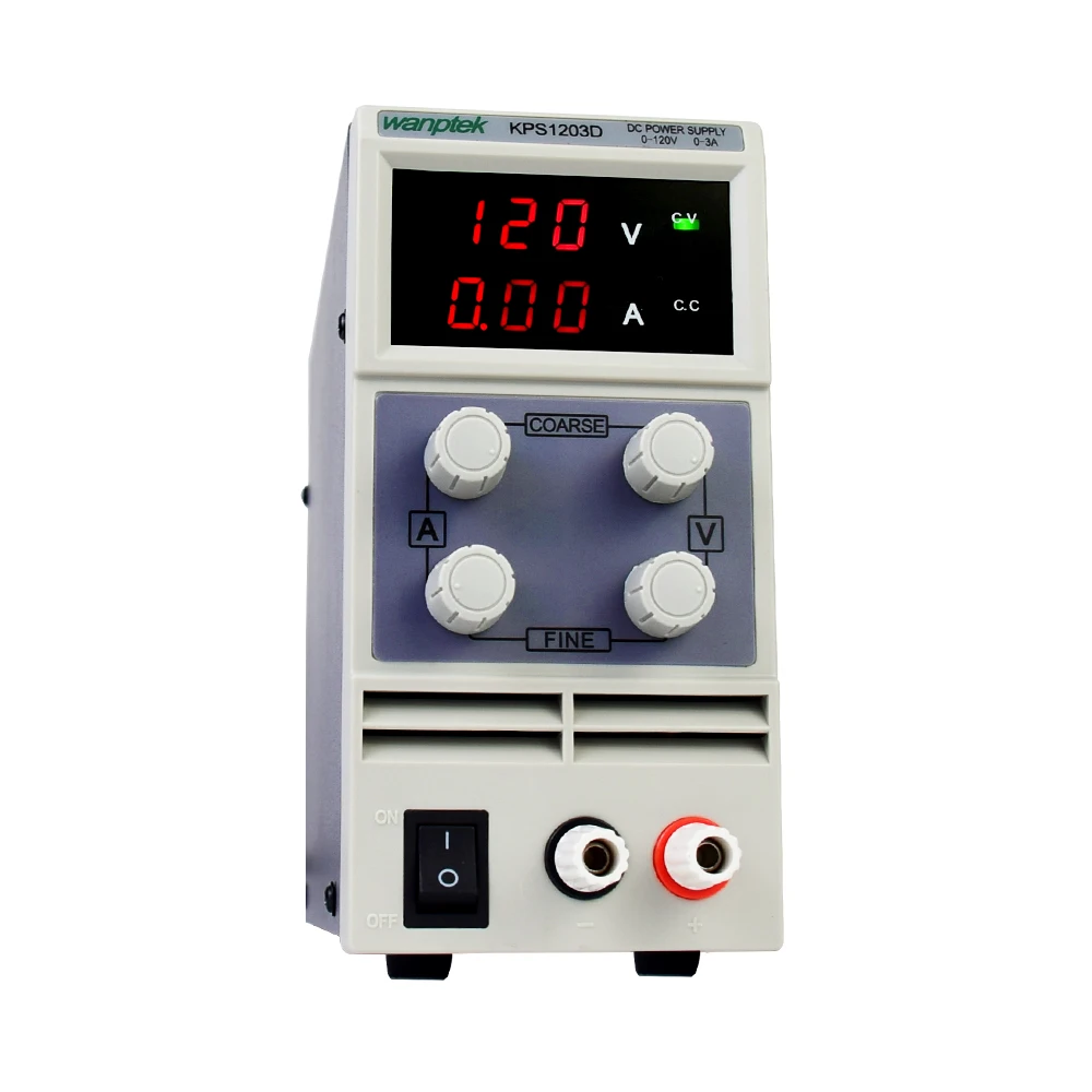 adjustable dc power supply KPS1203D 1202D 1201D dual digital display laboratory power supply regulator 120V 3A 2A 1A 0.1V 0.01A-1
