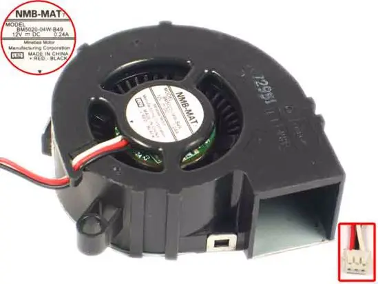 

NMB-MAT L52 DC 12V 0.24A 50x50x20 мм вентилятор охлаждения сервера