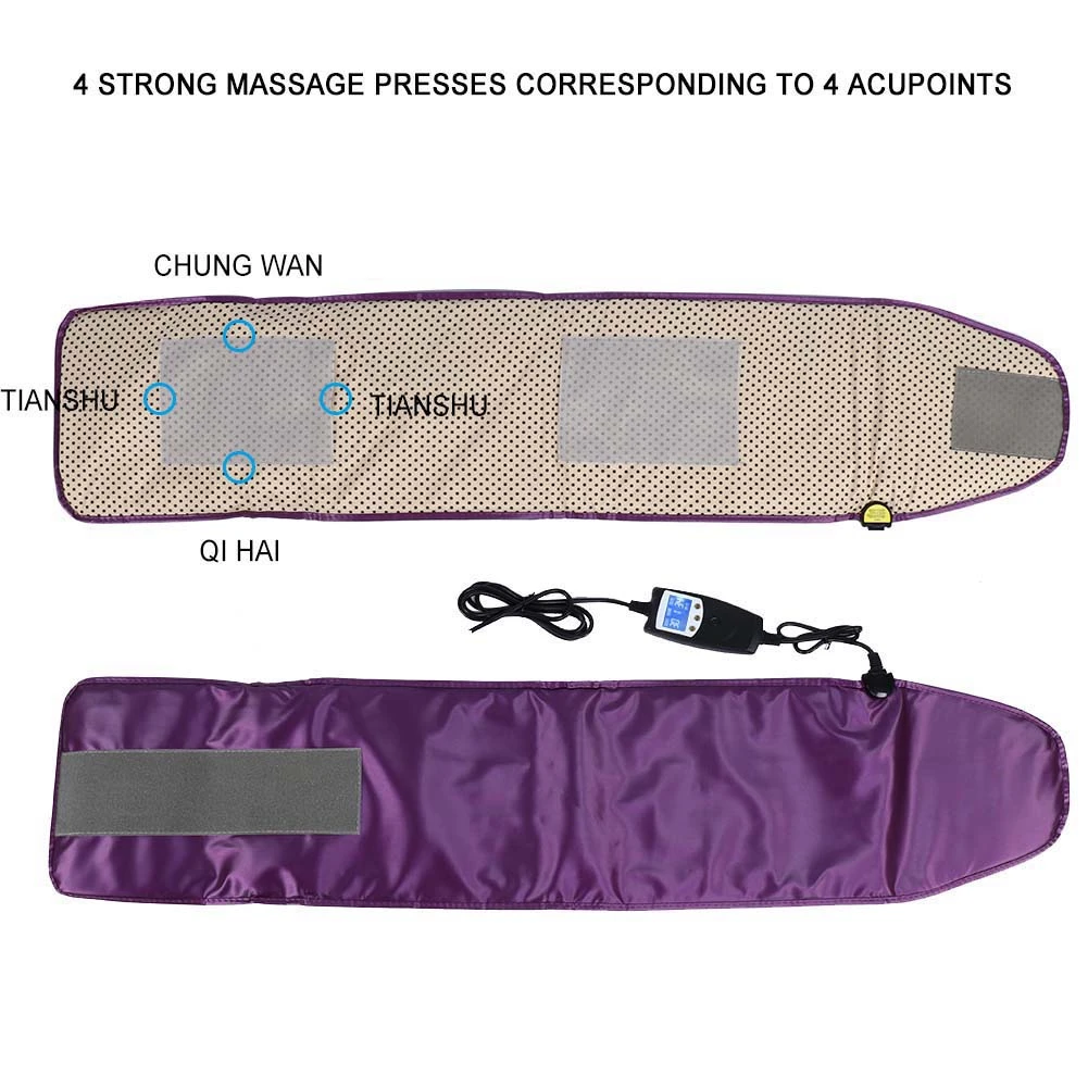 Vibration 360 degree electric far infrared electric Sauna heating belt Slimming Detox Waist Belt Warm Weight Loss Beauty Fitness