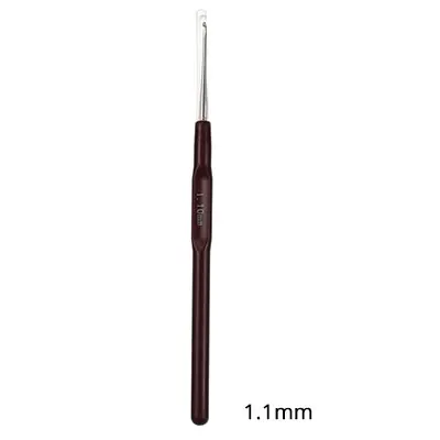 1.1mm Looen 0,5 мм-2,5 мм крючки для вязания крючком Швейные аксессуары 1 шт. кружева вплетать в пряжу спицы haaknaalden инструменты для изготовления подарка «сделай сам» 16 размер - Цвет: 1.1mm
