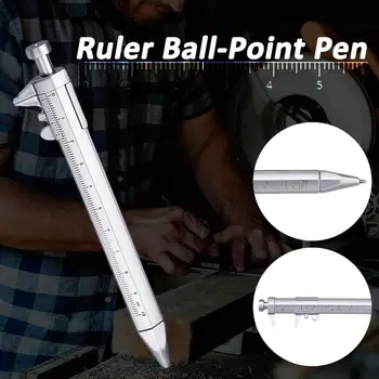

0.5mm Gel Ink Pen Roller Ballpoint Shape Plastic Pens Vernier Caliper Ruler Ball-Point Pens Measuring Tool 30DC11