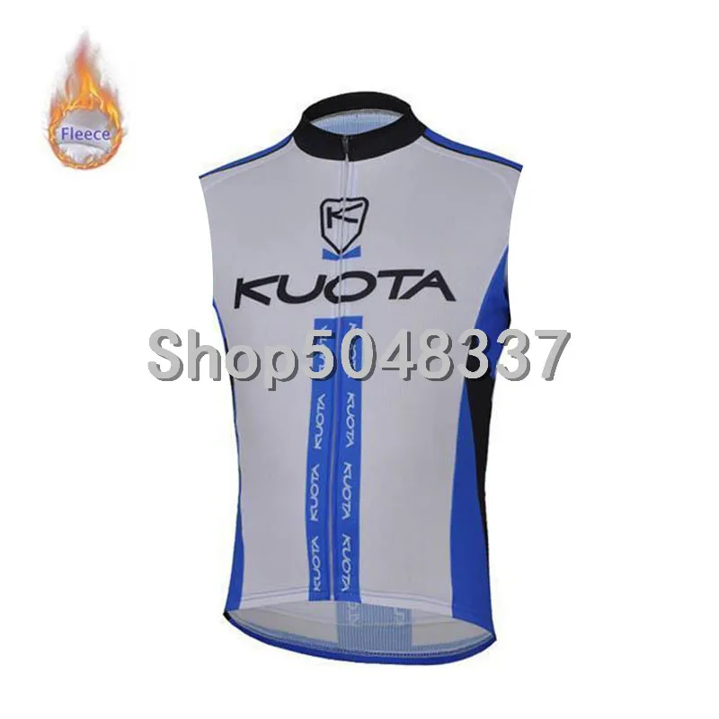 KUOTA для мужчин Pro Велоспорт Джерси без рукавов зимняя теплая флисовая одежда для велоспорта велосипедная одежда быстросохнущие рубашки велосипедная одежда - Цвет: 2