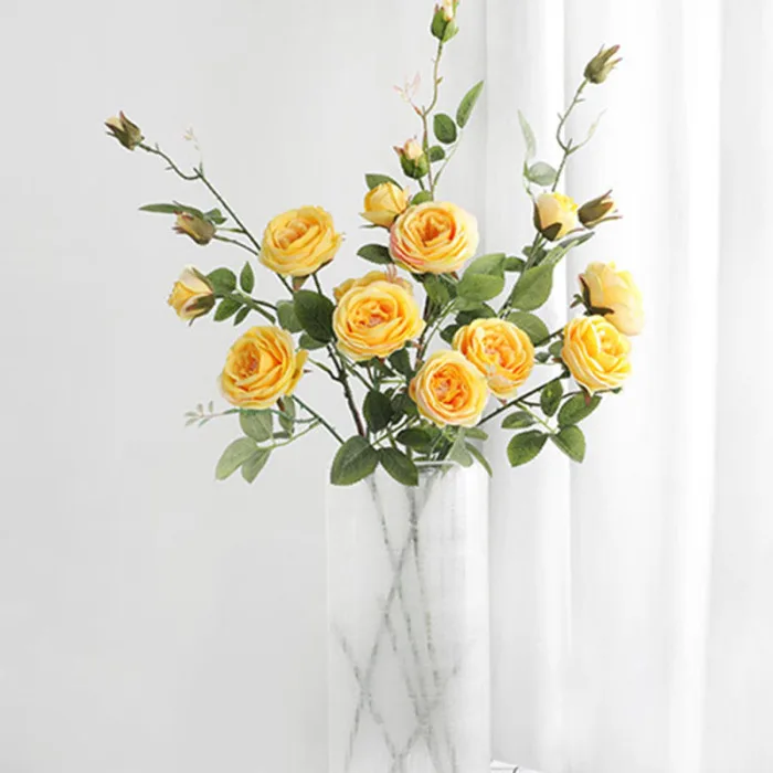 1 шт. искусственный Французский букет роз, декоративный цветочный букет для свадебной вечеринки, домашний декор OCT998