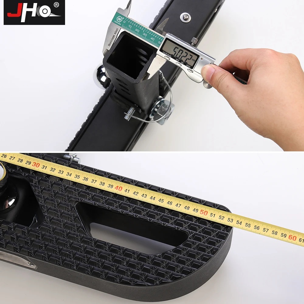 JHO Rear Bumper Receiver Trailer Towing Hitch Step Bar Guard For Ford F150 2013-2020 Raptor Limited 2019 2018 17 Car Accessories