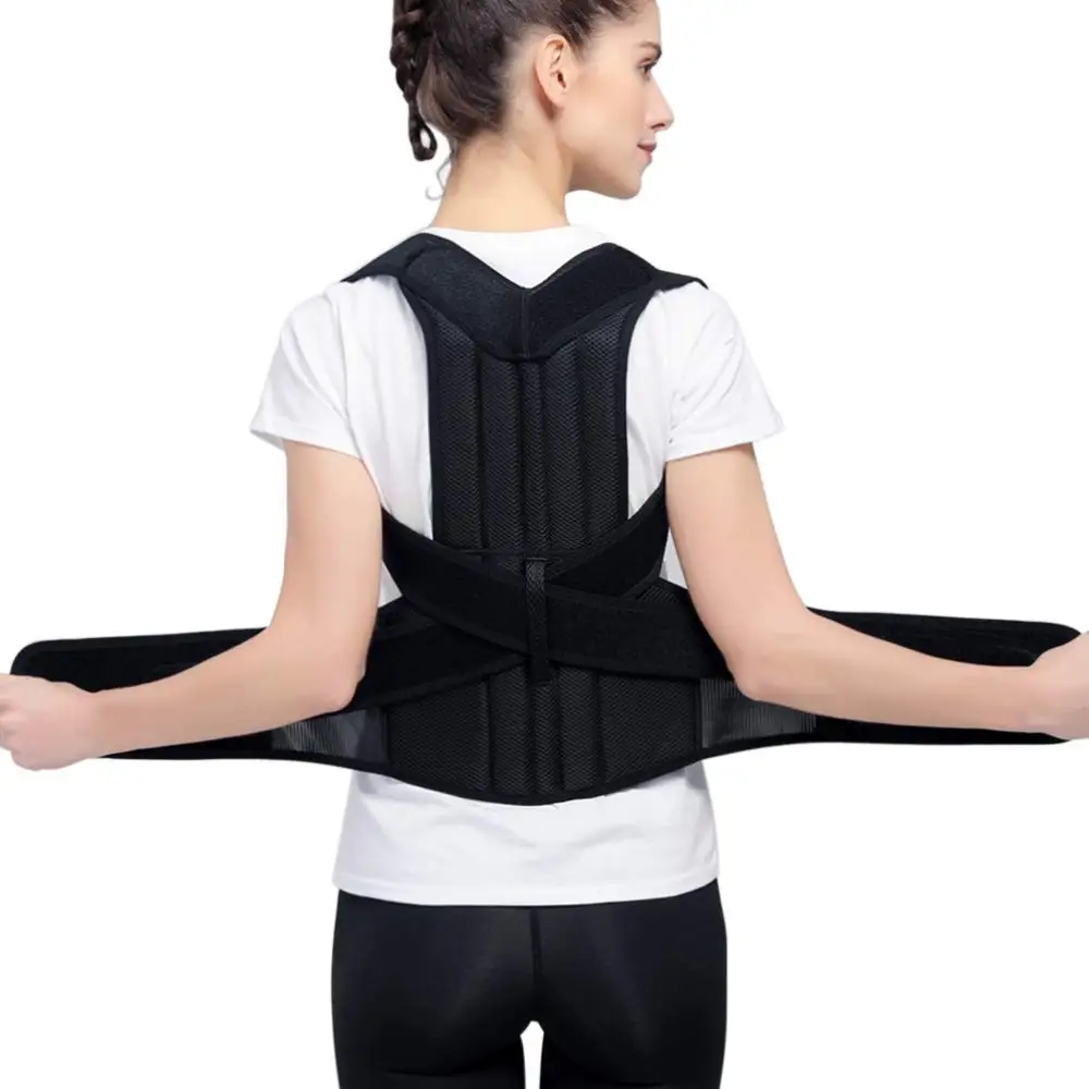 Back Posture Corrector Belt Shoulder Lumbar Brace Spine Support Adjust -  MAYAMEDICA