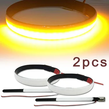 

2pcs LED Fork Light Turn Signal Lights Motorcycle Fork Accessories Blinker Sportbikes 12V DC Turn Signal