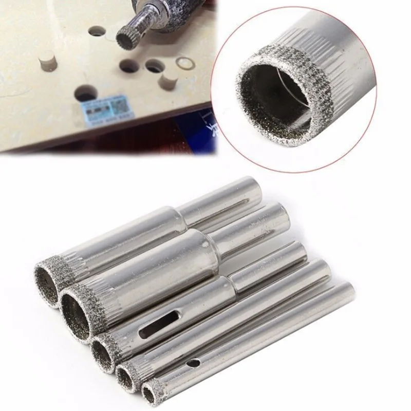 

Hot Hole Saw Diamond Drill Tile Ceramic Glass Marble Granite Kit 5pcs 5-12mm