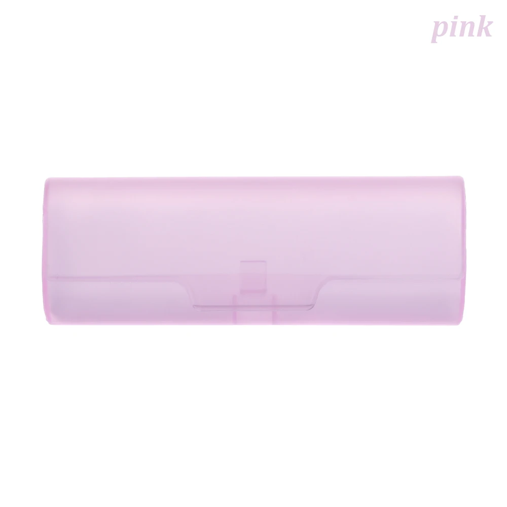 -Pink 1 шт., простой логотип, винтажные женские и мужские яркие цвета, очки для чтения, коробка, твердая кожа, солнцезащитные очки, чехол переносные очки, защита - Цвет: -Pink