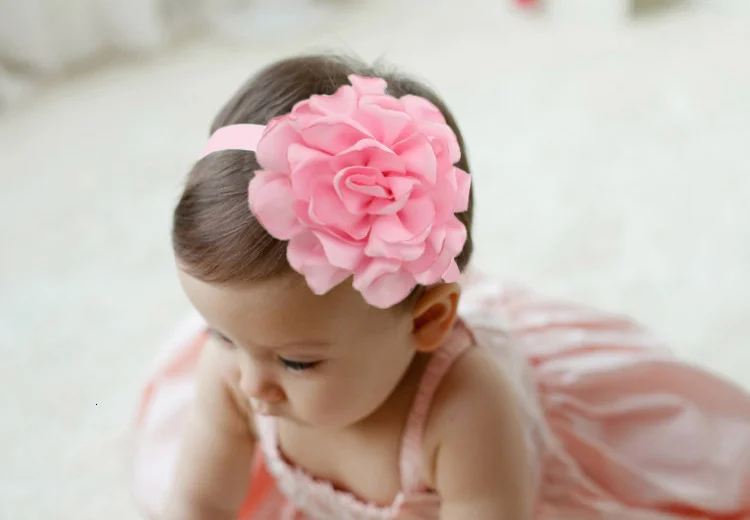 designer baby accessories Soft Hair Bandage Photo Props Band Headband Bow Turban Newborn Kids Headwear Baby Girl Accessory Flower Floral Elastic Children Silicone Anti-lost Chain Strap Adjustable 