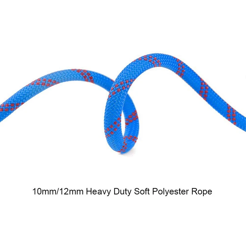 Outdoor Rock Climbing Rope Home Fire Emergency Escape Rope Multifunctional Heavy Duty Rope For Hiking Caving Camping Diameter 10