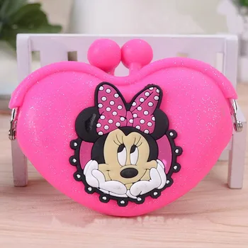 

2020 New Mickey Coin Purse Female Cartoon Coin Purse In Coin Purses Waterproof Silica Gel Coin Bag For Girls Kids Gift
