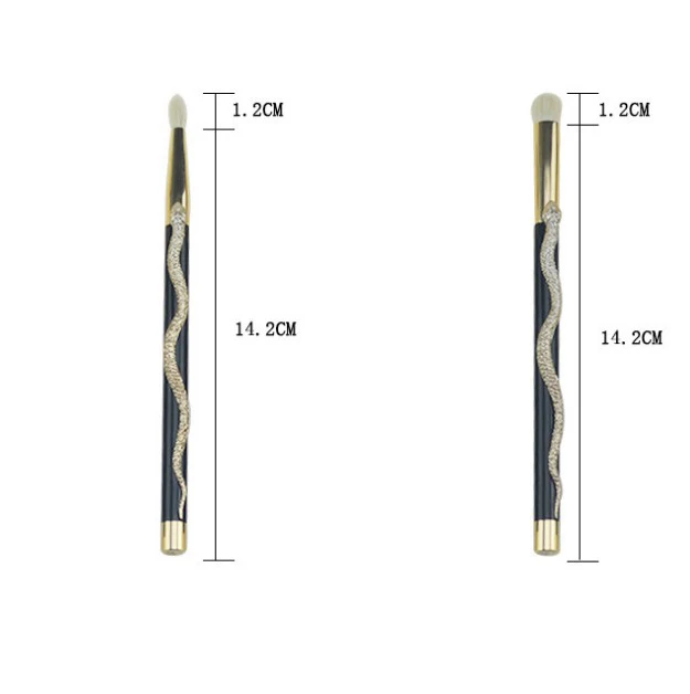 Новая идея, набор кистей для макияжа в виде змеи, консилер, контур, тени для век, косметические кисти, набор кистей для смешивания пудры, 10 шт