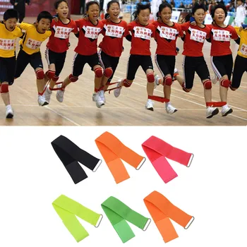 

6PCS Nylon Children Two People Three-legged Ropes Tied To The Foot Running Race Band for Kids Outdoor Cooperation Training Games
