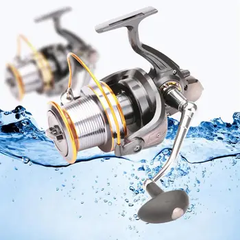 

Spinning Reels 12+1BB Left/Right Hand Anti Corrosive Fishing Reel Metal Spool for Surf Casting Long Shot Ocean Sea Fishing Reel