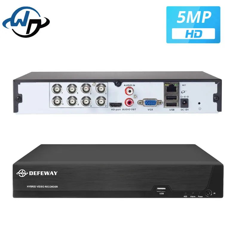US $69.58 Defeway 8ch Hd 50mp Dvr Recorder Home Video Surveillance Cctv Security Camera System Supply For Ahd Ip Camera 1tb Hard Disk