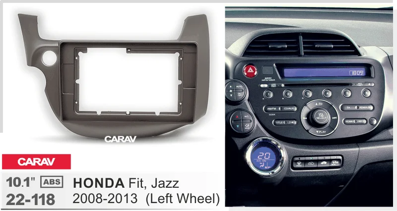 10.1" Car Fascia Facia Dash Kit for HONDA Fit Jazz 2008-2013 22-118 | Автомобили и мотоциклы