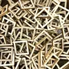 100 pièces en bois artisanat fleur feuille coeur forme suspendus ornements pour la maison fête Table décoration bricolage Scrapbooking artisanat ► Photo 1/6