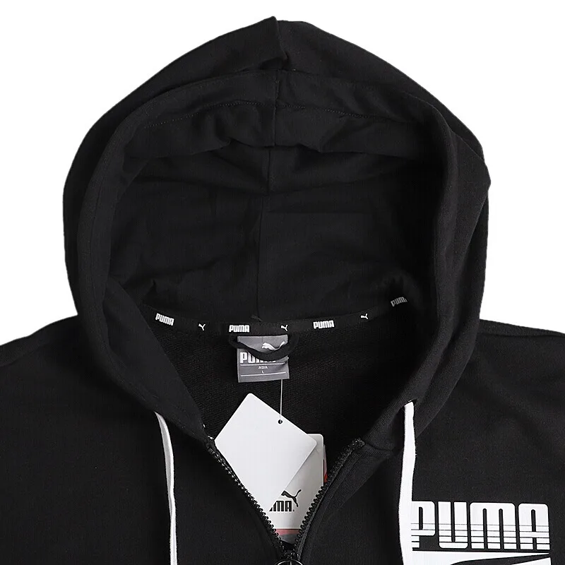 Новое поступление PUMA Rebel Bold FZ Hoody защитный чехол для мобильного телефона Для мужчин зимнее пальто с капюшоном спортивная одежда