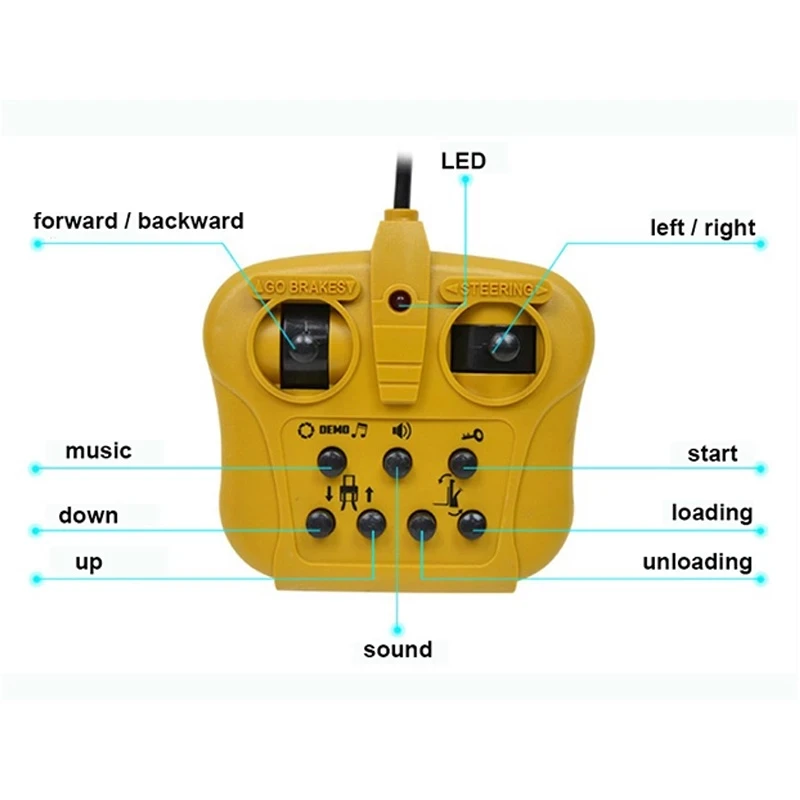 2020 новый большой 1:8 11CH RC вилочный погрузчик кран RTR инженерный автомобиль игрушки