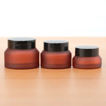 

Mini Glass Empty Jar Pots 15g 30g 50g Cosmetic Makeup Inner Lid Face Cream Lip Balm Container My Refillable Bottles Cosmetic Jar