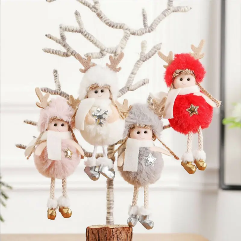 Рождественская Кукла-Ангел игрушка подвесной кулон фестиваль украшения для рождественской елки брелок декорация Рождественский подарок игрушка