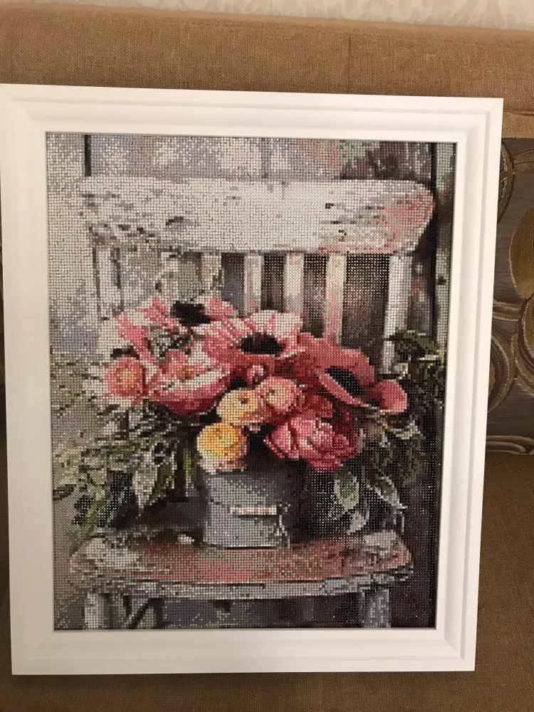 Diamant painting 100% Full Square/Round Drill 5D DIY Diamond Painting Flower chair Diamond Embroidery Cross Stitch 3D Decor diamond painting diamond painting accessories diamond painting sealer diamond painting stickers diamond painting pen diamond painting accessory box diamond painting coasters