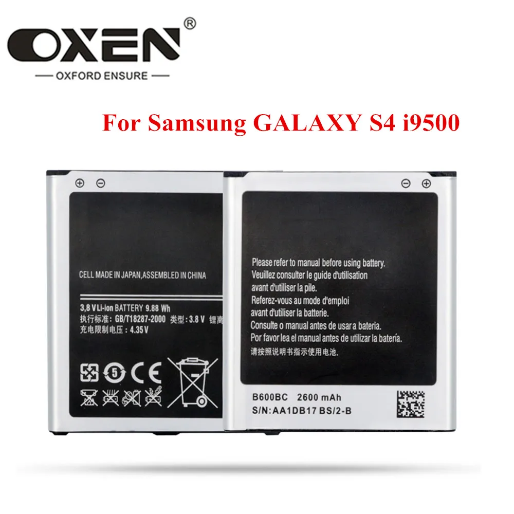 OXEN B600BE B600BC Battery for Samsung GALAXY S4 Batteries Replacement NFC I9500 I950 I9505 I9502 I9506 Phone | Мобильные телефоны