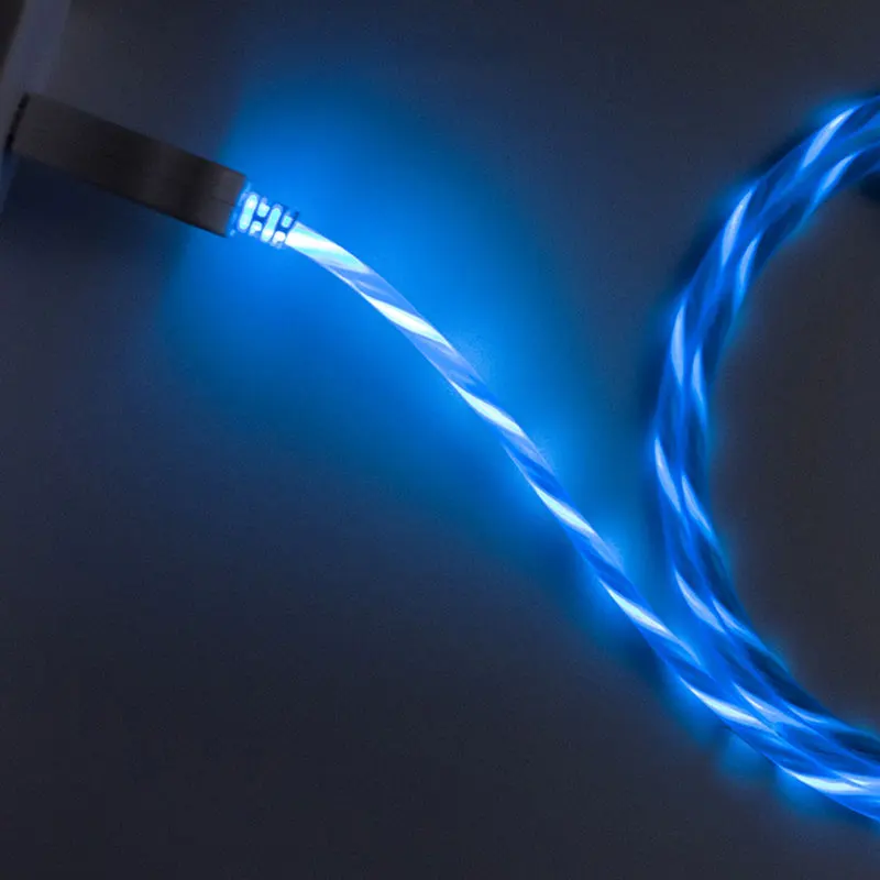 Кабель usb type c светодиодный свет 2А 1 м Тип C Usb зарядное устройство кабели для Xioami M9