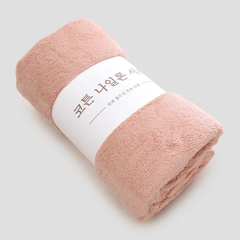 dark pink Супер мягкое однотонное цветное Коралловое флисовое абсорбирующее банное полотенце, быстросохнущее банное полотенце для отелей и взрослых, пляжное полотенце, антибактериальное - Цвет: dark pink