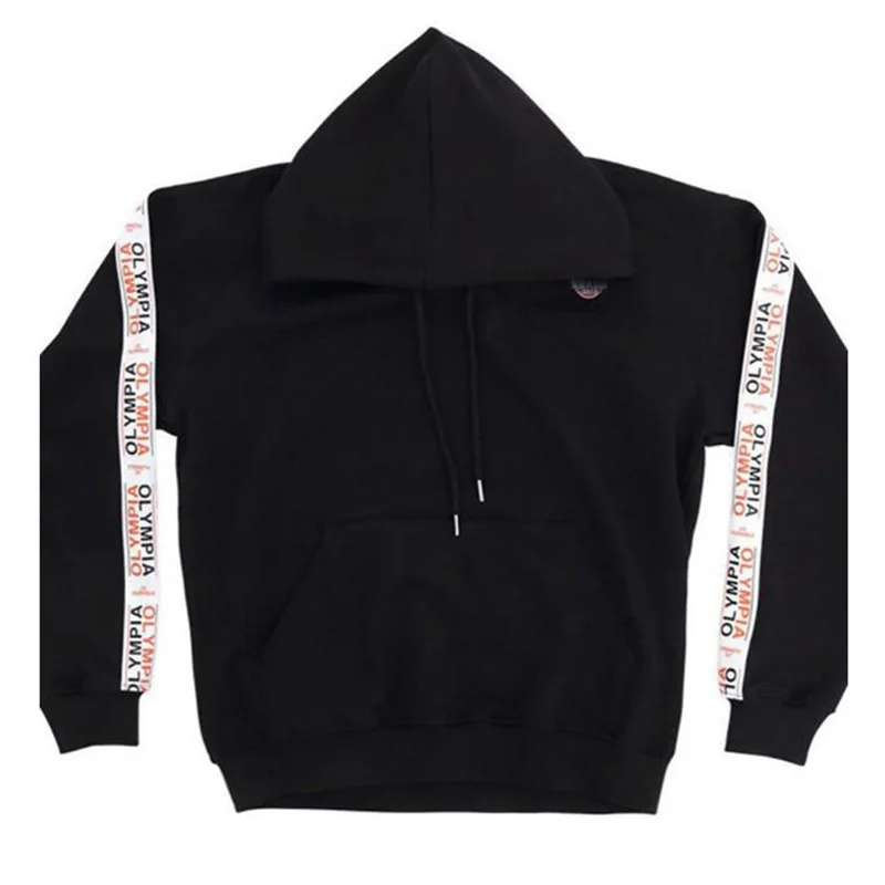 Black sweatshirt Зимняя бархатная Мужская Спортивная Толстовка Osage, спортивная одежда+ штаны, спортивная одежда унисекс, мужская спортивная толстовка с капюшоном - Цвет: Black sweatshirt