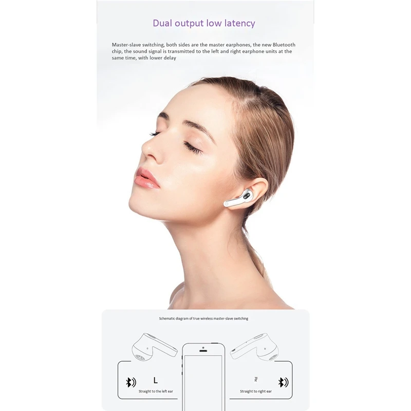 TWS5 0 Bluetooth Earphone Christmas Santa Earphone Canned Wireless Bluetooth Headset Sports Binaural Stereo Headset