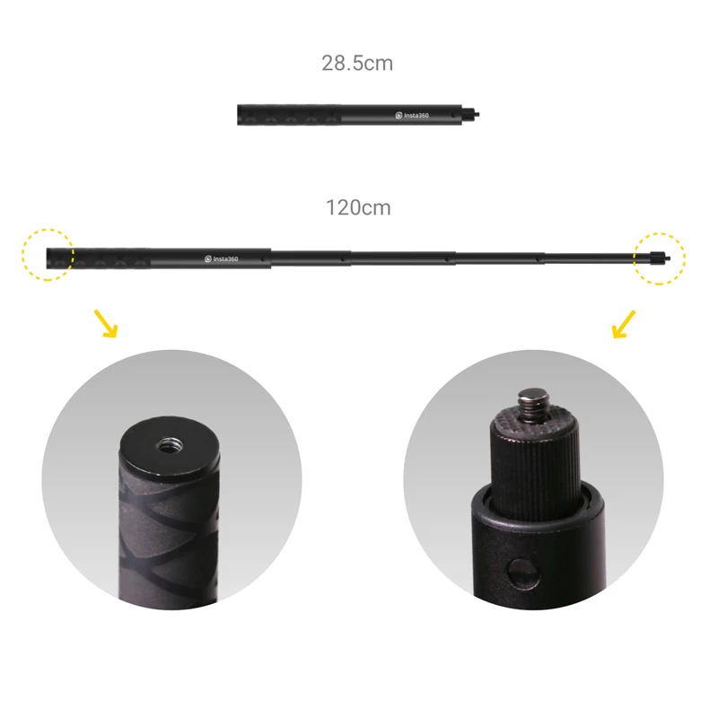 Lidar com Tripé Pacote para Insta360 Rotativo Selfie Invisível Vara Bala Tempo um x - r Esporte Ação Câmera Acessório Insta360 - Image 5
