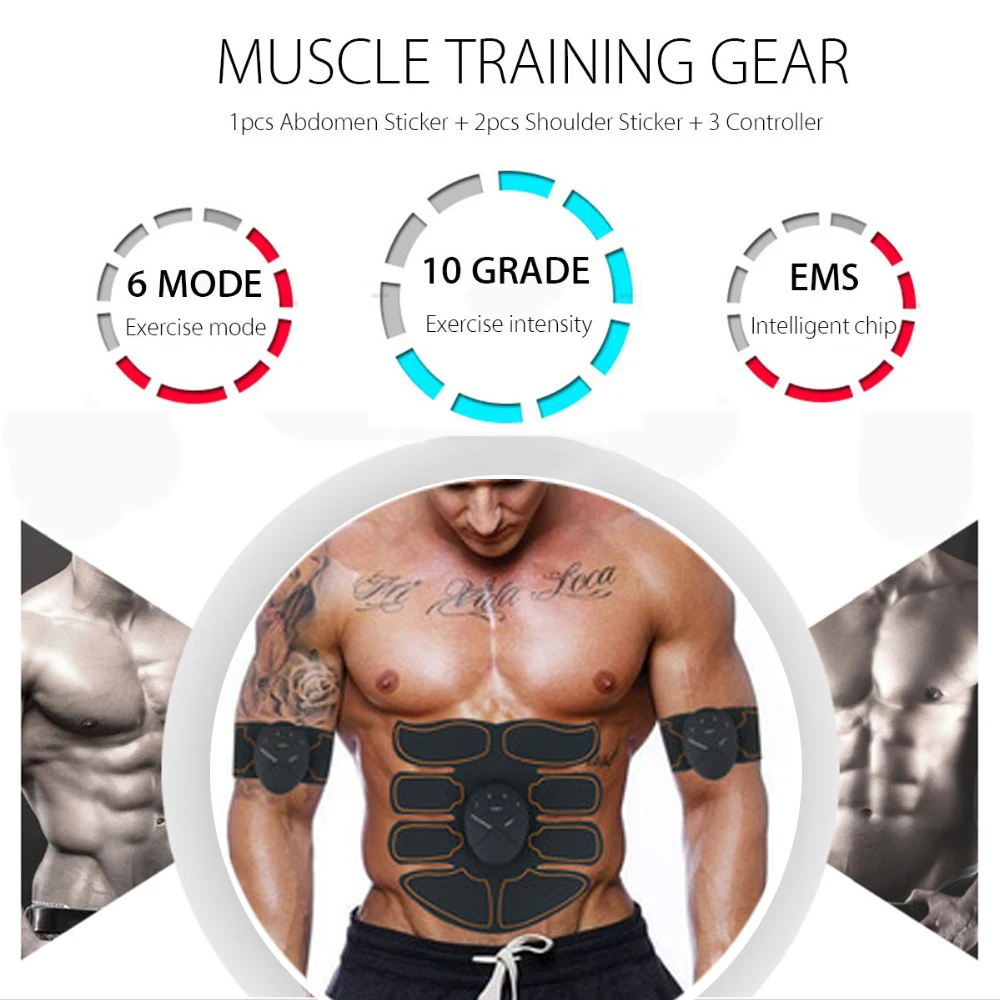 EMS Smart Hip Trainer Wireless Muscle Stimulator Buttock Abdomen Pad Arm Leg Toner Fitness Body Shaper Unisex Workout Equiment