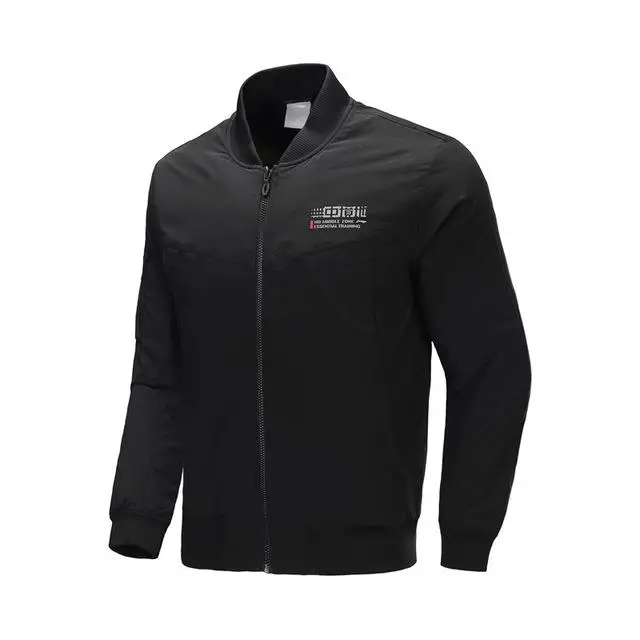 Li-Ning, мужская тренировочная стеганая куртка, водонепроницаемая, теплая, полиэстер, с подкладкой, зимние ватные куртки, пальто, AJMP023 COND19 - Цвет: AJMP023-1H
