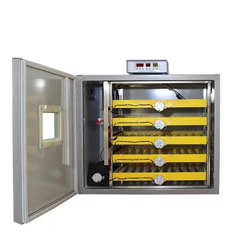

Stainless Steel Automatic Egg Incubator DC12V/AC220V 160W Intelligent Controller Incubator 300 Eggs Industrial Egg Hatcher