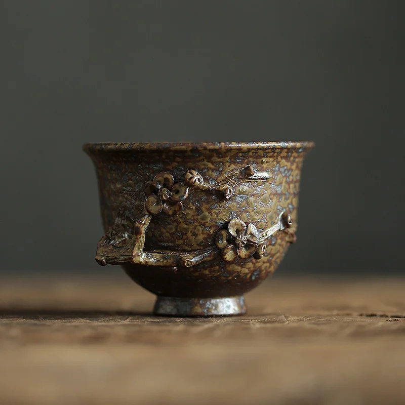 TANGPIN японская керамика чайная чашка из фарфора чай cupchinese кунг-фу чашка посуда для напитков 95 мл - Цвет: Коричневый