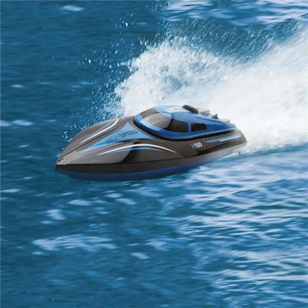 H100 2.4G 4CH 26km/h 180 Degree Flip High Speed Electric Remote Conctol RC Racing Boat Kids Outdoor Toys RC Boat Speedboat
