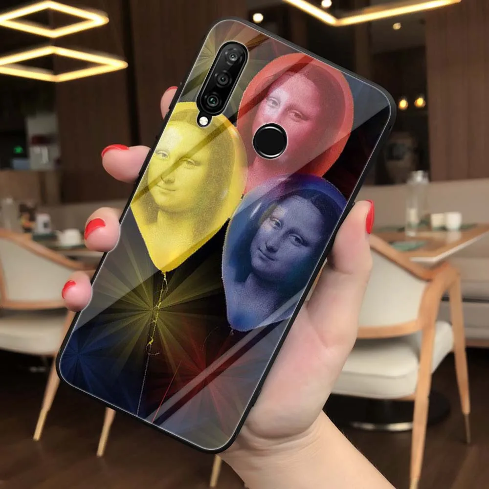 Lavaza Van Gogh Mona Lisa смешное искусство закаленное стекло мягкий чехол для Huawei Honor 8x9 P Smart mate 20 P10 P20 P30 Lite Pro Чехол - Цвет: TG13