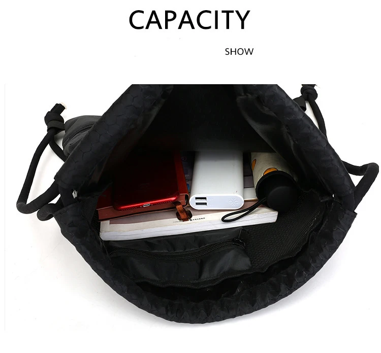 Fashion Drawstring Bag Women Men Casual Travel Storage String Package Functional School backpack gift pouch for Teenage