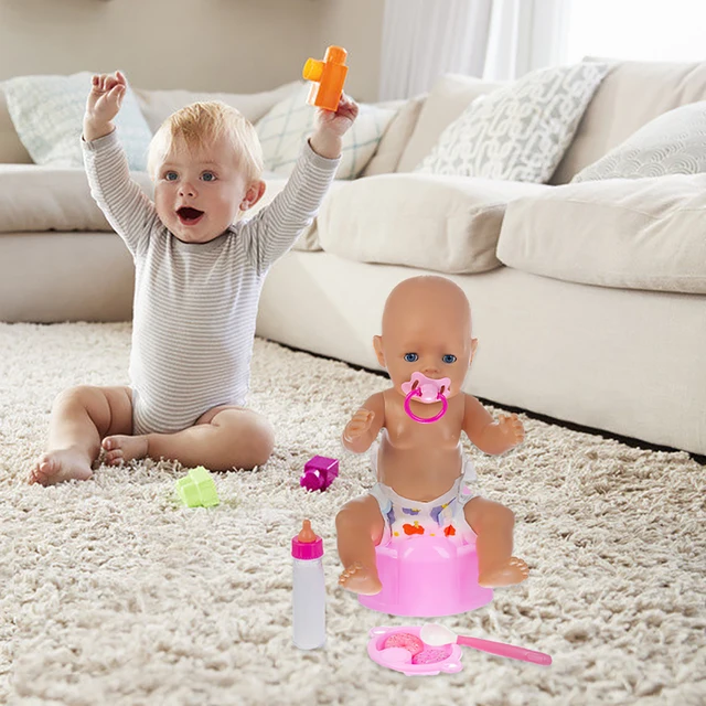 Milk bottle + sit down suit Fit For 43cm/17inch Baby Doll Accessories 6