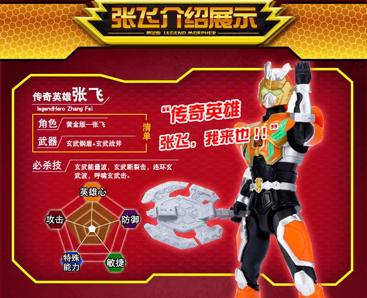 Dream Three Gold Edition Legend Hero Guan Yu Zhang Fei Zhao Yun фигурка Мобильная кукла игрушка для мальчика