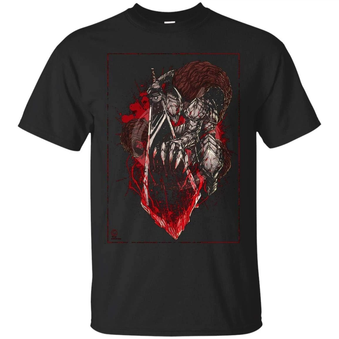 Футболка с героями Аниме Berserk - Guts Armor Dragon Slayer Sword Ультра хлопковая G200 (2) | Мужская