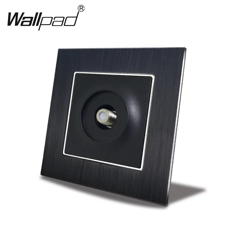 Европейская спутниковая розетка Wallpad 110-240 В переменного тока черная
