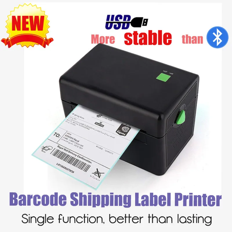 Xprinter DT 108B 4 Inch Shipping Label Printer  20-110mm Thermal Barcode Printer For UPS DHL USPS DPD POCHTA USB Bar Code Maker
