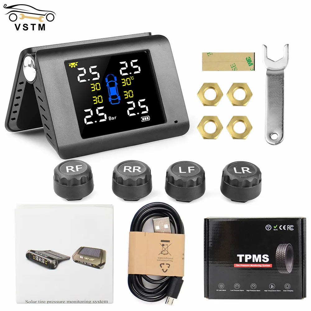 NewTPMS- ڵ Ÿ̾ з ͸,  ý, LED USB ¾籤 ÷, 4   Ǵ ܺ ,