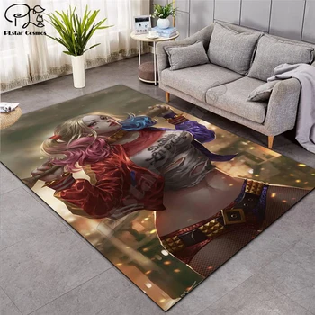 

Harley Quinn carpet Anti-Skid Area Floor Mat 3D Rug Non-slip Mat Dining Room Living Room Soft Bedroom Carpet style-03