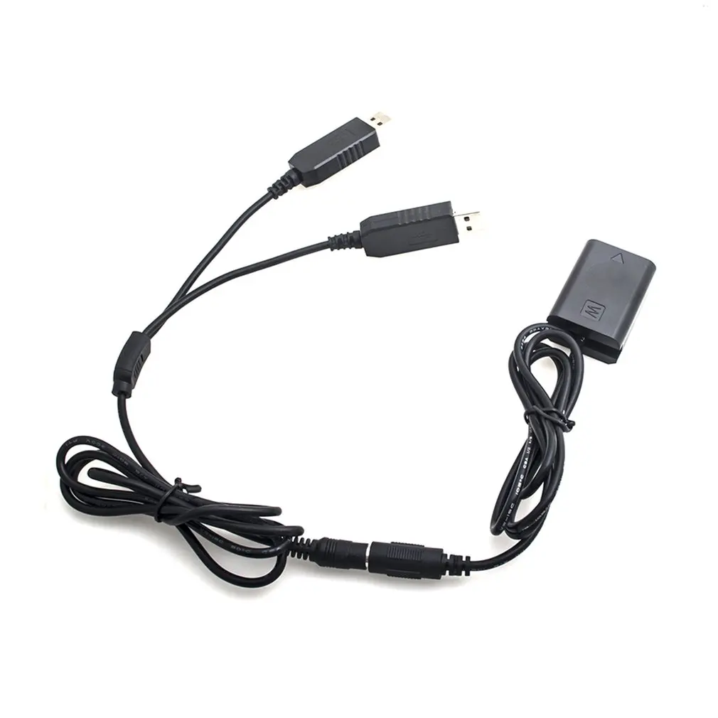 

Power Adapter AC-PW20 Dual USB Power Kit AC Adapter Replacement NP-FW50 DC Coupler Dummy Battery Kit for Sony Series ONLENY