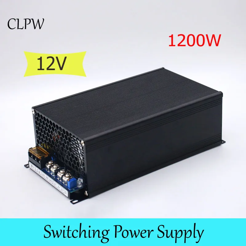 Импульсный источник питания DC 12V 100A 70V 80V 90V 100V 110V 120V 1200W светодиодный регулятор напряжения CCTV/SMPS