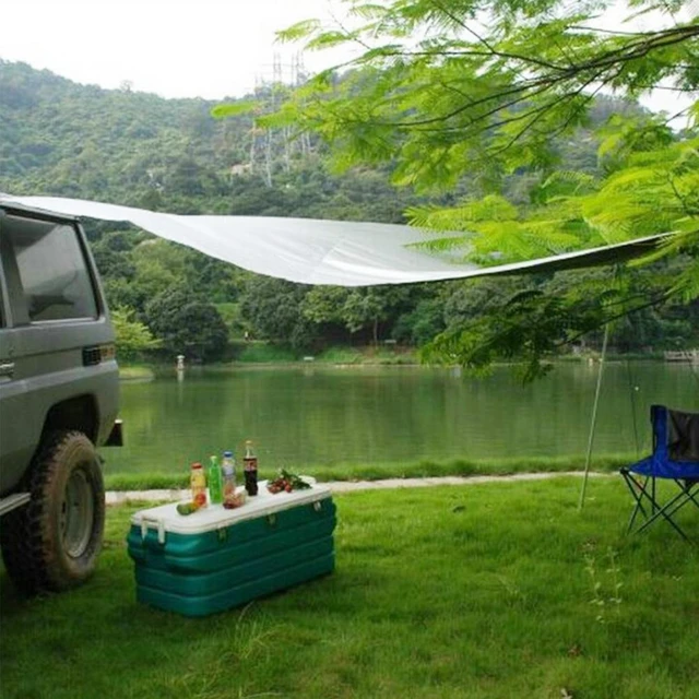 Toldo lateral portátil para coche, toldo impermeable para acampar, parasol  para viajes, equipo de Camping - AliExpress