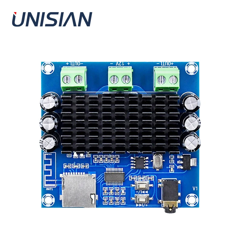 Плата усилителя мощности UNISIAN Bluetooth 5 0 TDA7297 класса AB 2x15 Вт цифровая 2 канала стерео